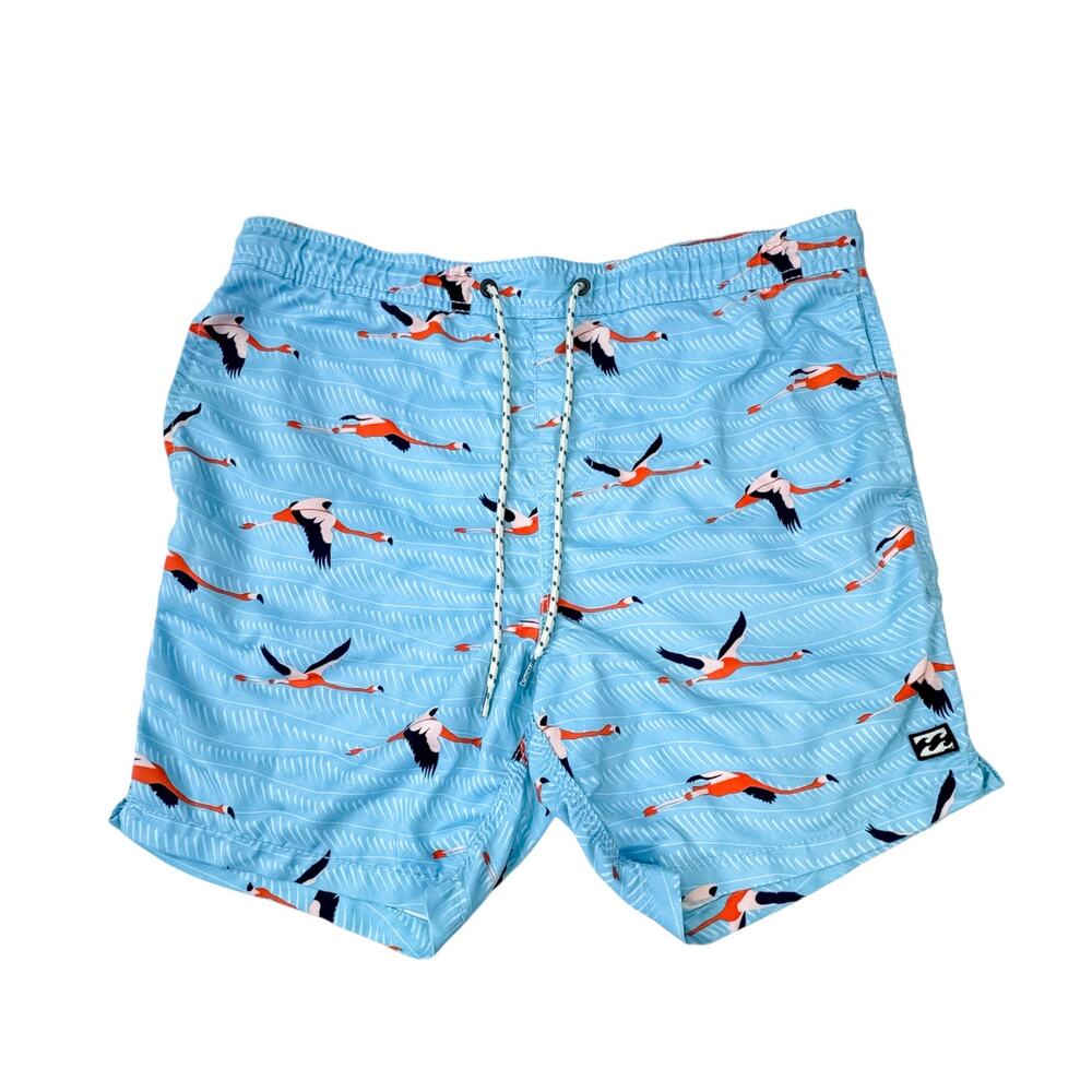 Billabong Laybacks Flamingo Quick Dry Swim Trunks Men's Small